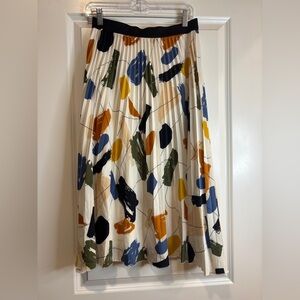 WD.NY Multicolor Abstract A-Line Skirt